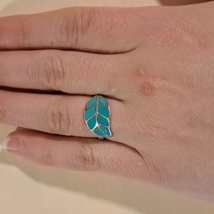 Sterling Silver Leaf Ring